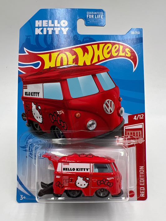 2021 Hot Wheels Target Exclusive Red Edition #38 Kool Kombi Hello Kitty Red W/Protector 1