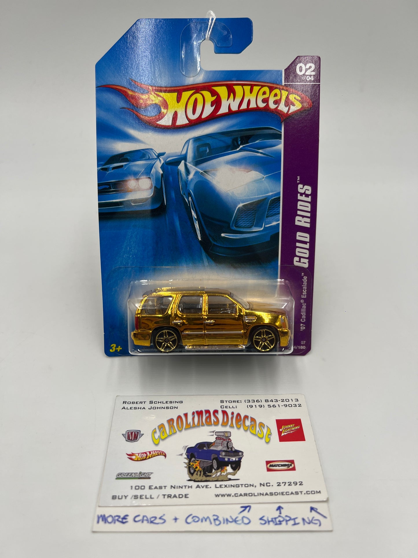 2007 Hot Wheels Gold Rides #54 07 Cadillac Escalade Gold 61B