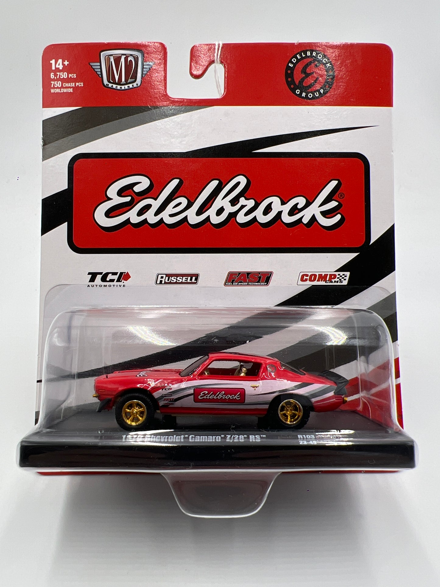 M2 Machines Auto-Drivers CHASE Edelbrock 1970 Chevrolet Camaro Z/28 RS Red R103