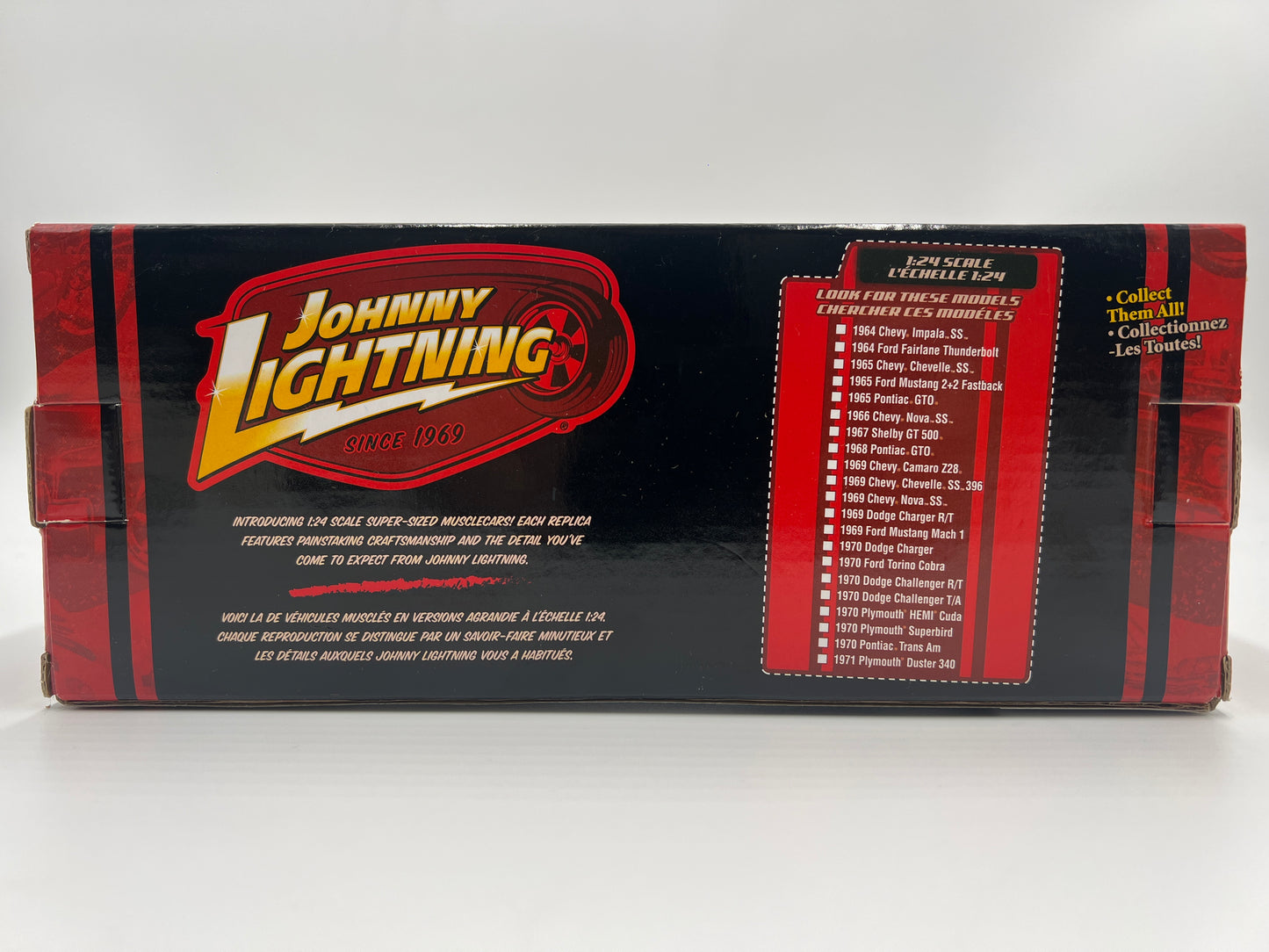 Johnny Lightning 1:24 Scale White Lightning Chase Muscle Cars R23 1969 Chevy Camaro Z28 Matte Black VHTF