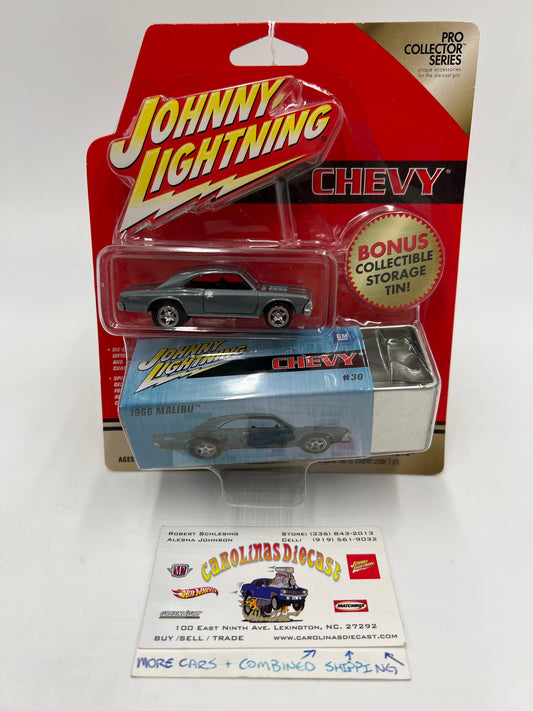 Johnny Lightning Pro Collector Series W/Storage Tin #30 1966 Chevy Malibu 227E