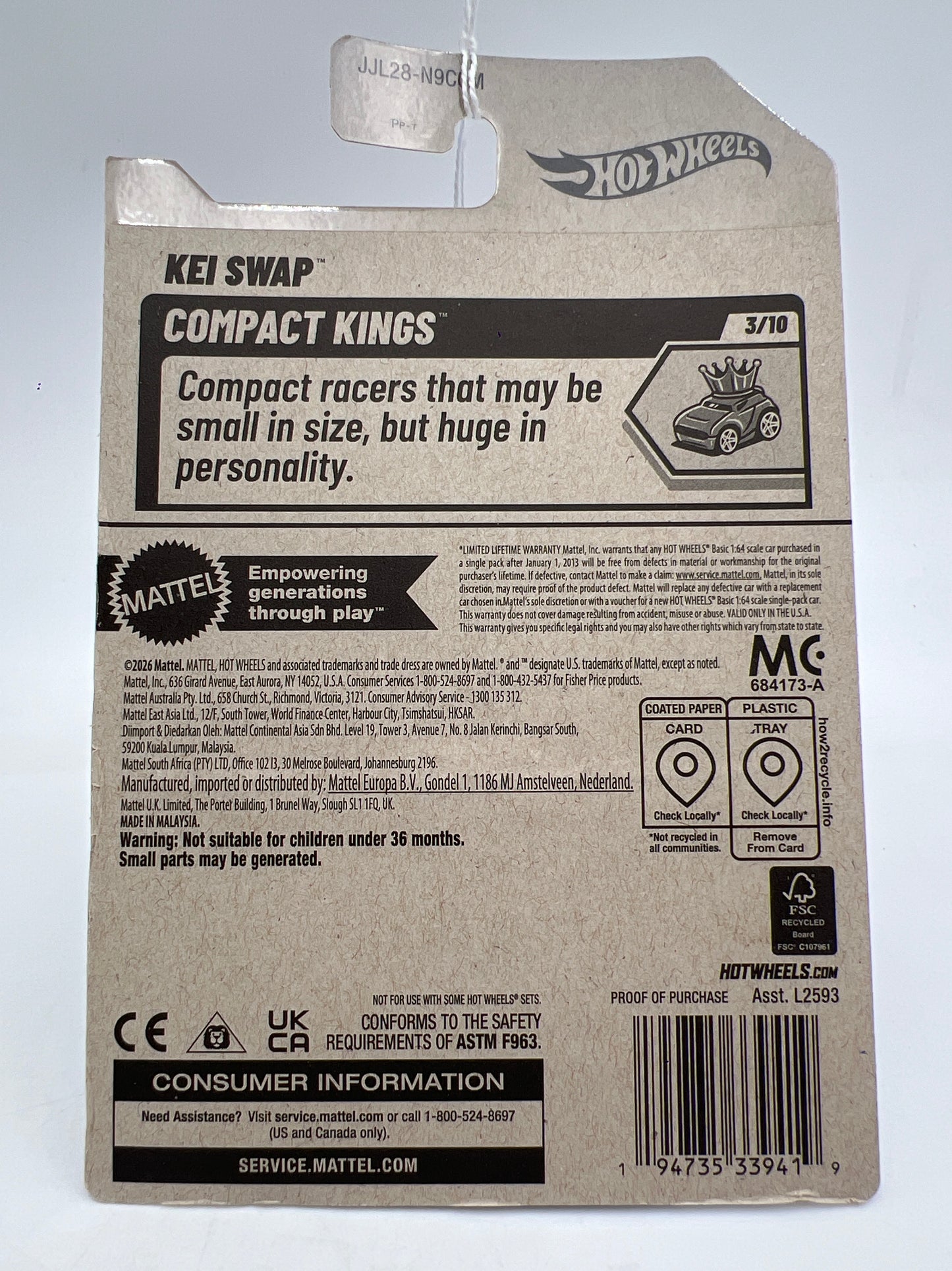 2026 Hot Wheels M Case #80 KEI Swap Blue