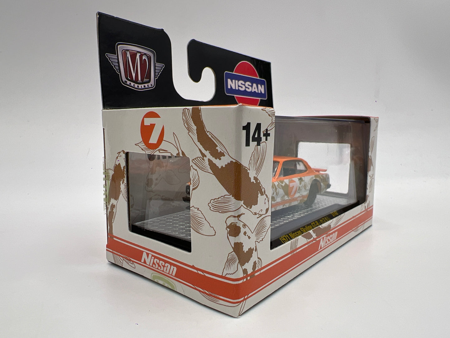 M2 Machines Target Exclusive 1971 Nissan Skyline GT-R Orange/White S142