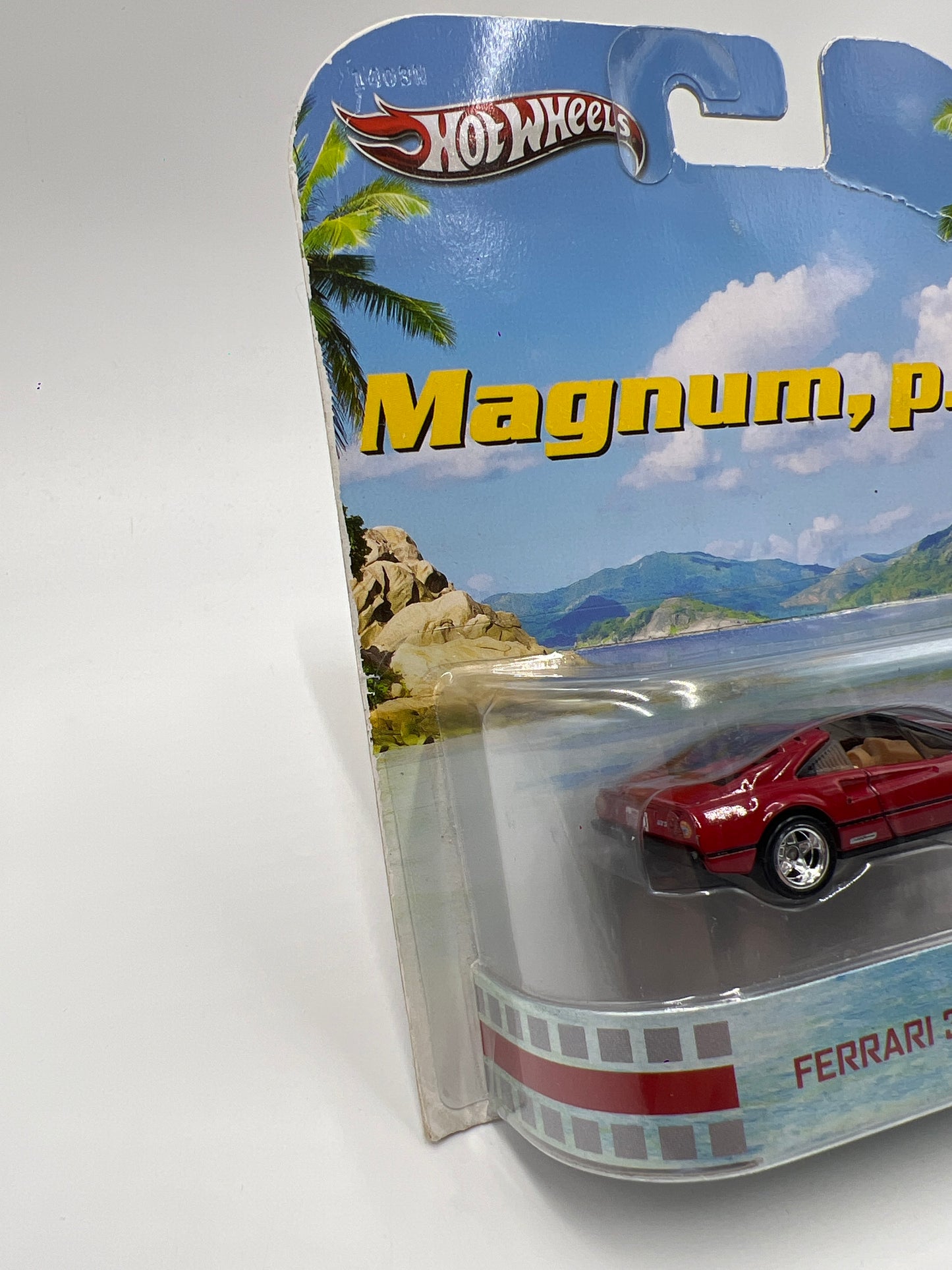 Hot Wheels Retro Entertainment Magnum PI Ferrari 308 GTS QV Red W/Protector Bad Card