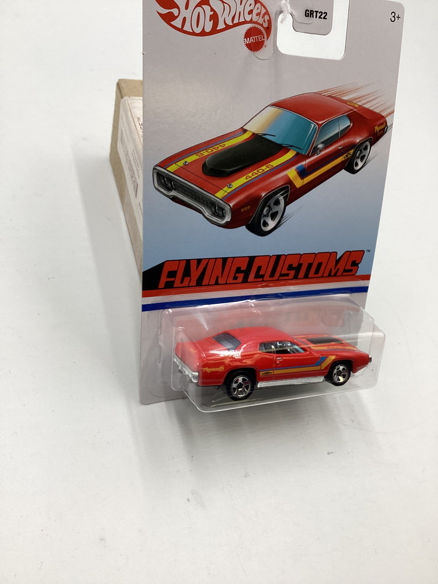 Hot Wheels Target Exclusive Flying Customs 71 Plymouth GTX Red Cracked Blister 157C