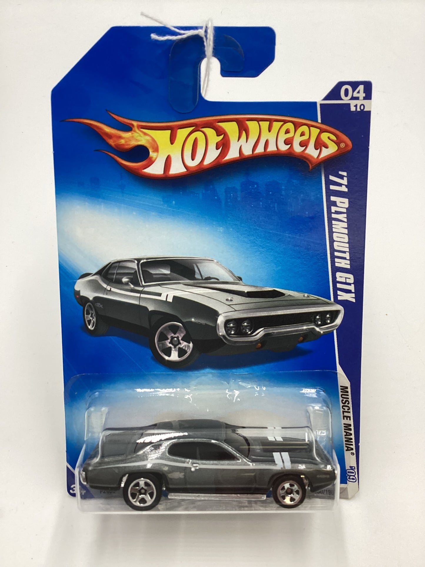 2009 Hot Wheels #80 71 Plymouth GTX Gray Kmart Exclusive 239B