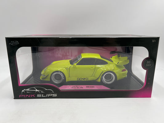 Jada 1:18 Pink Slips Porsche RWB Genki Lime Green