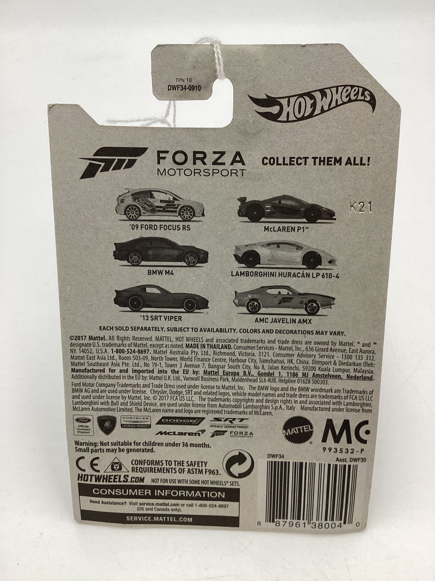 2017 Hot Wheels Forza Motorsport #5 BMW M4 Dark Gray