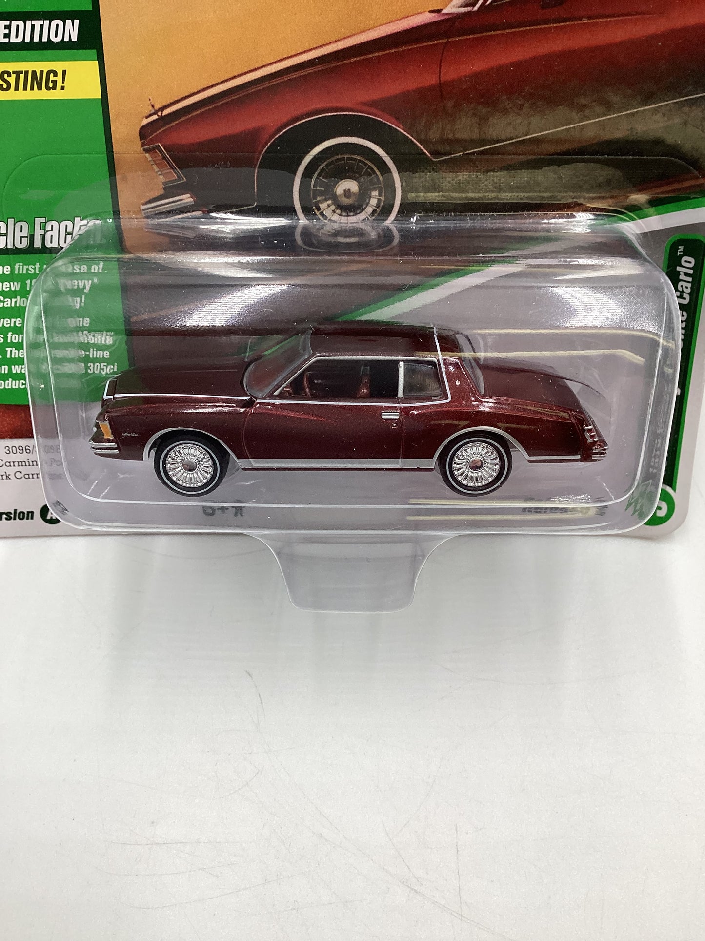 Johnny Lightning Muscle Cars U.S.A. Release 2 Version A 1979 Chevy Monte Carlo Dark Red