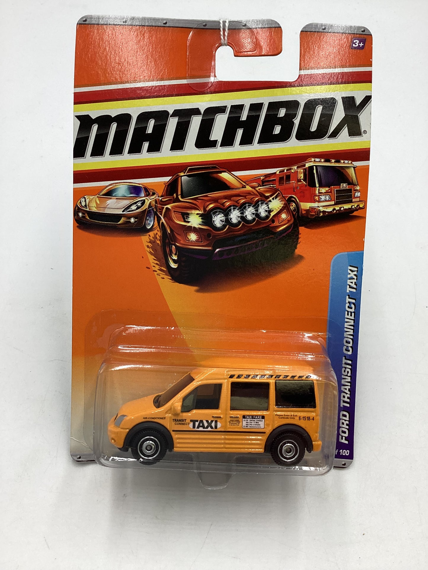 Matchbox #59 2010 City Action Ford Transit Connect Taxi 32G