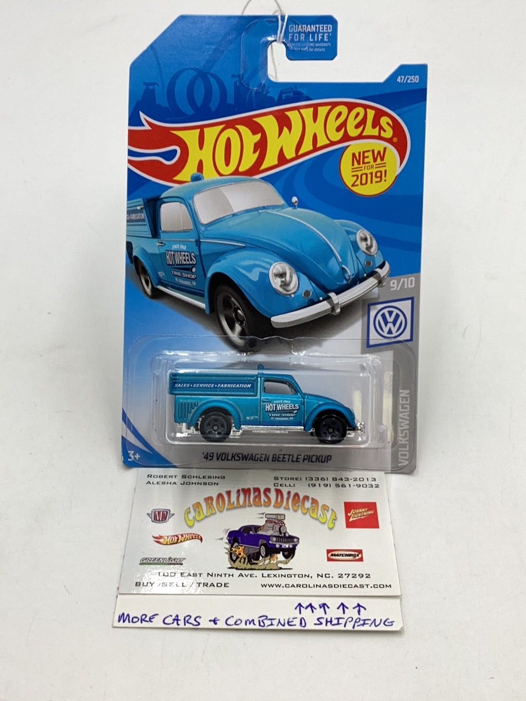 2019 Hot wheels #47 49 Volkswagen Beetle Pickup 97F