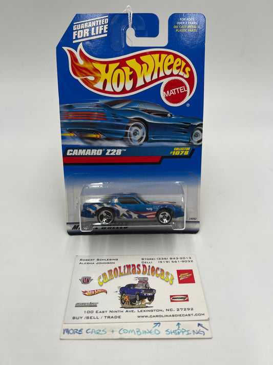 1999 Hot Wheels Collector #1078 Camaro Z28 Blue 7i