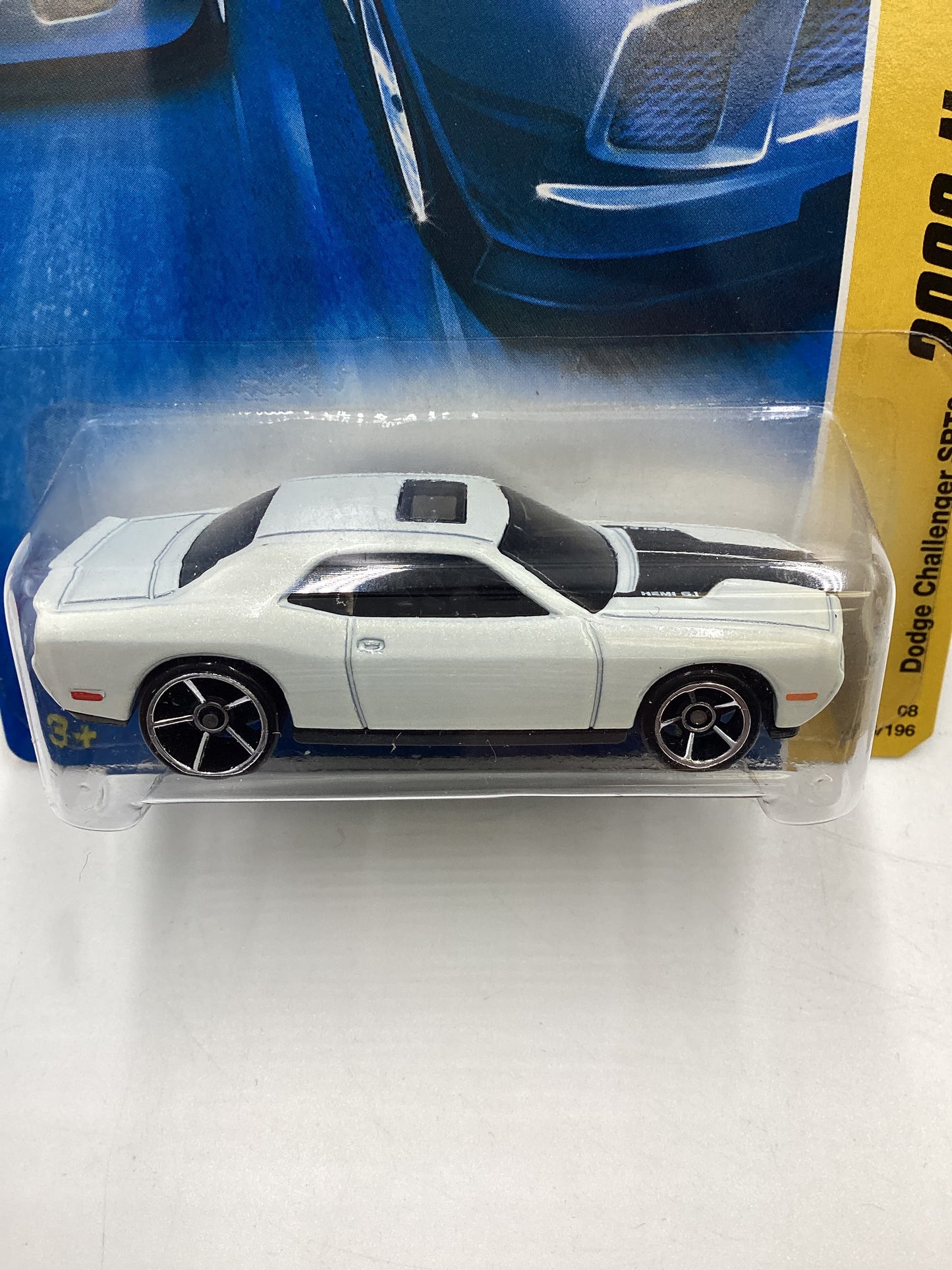 2008 Hot Wheels New Models #16 Dodge Challenger SRT8 White 50B