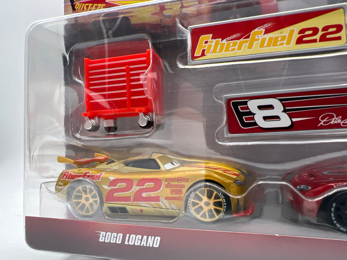 Disney Pixar Cars 2 Pack NASCAR Gogo Logano & Dale Earnhardt Jr