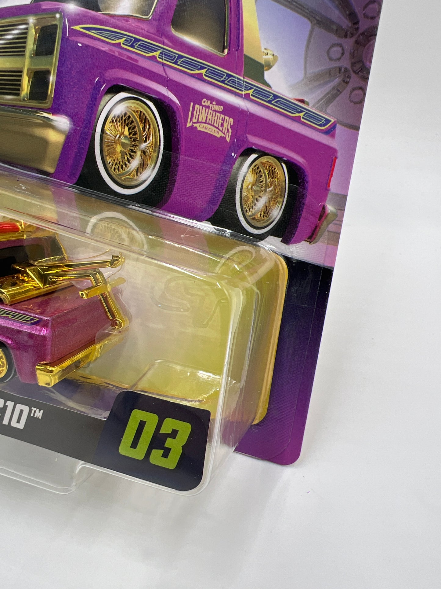 2025 MGA Car Tuned Series 8 #3 87 Chevy C10 Pink 183C