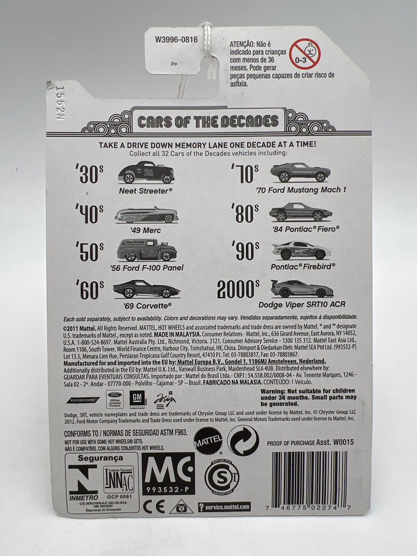 Hot Wheels Cars of the Decades The 60s #15 69 Corvette Red 164E