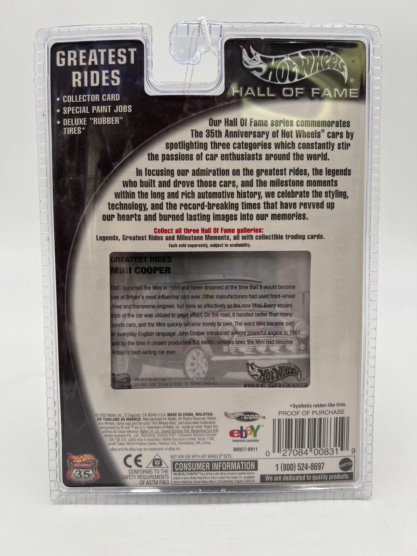 Hot Wheels Hall of Fame Greatest Rides Mini Cooper Green 271i