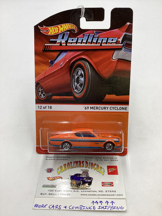 Hot wheels 2016 Redline 12/18 69 Mercury Cyclone 158D