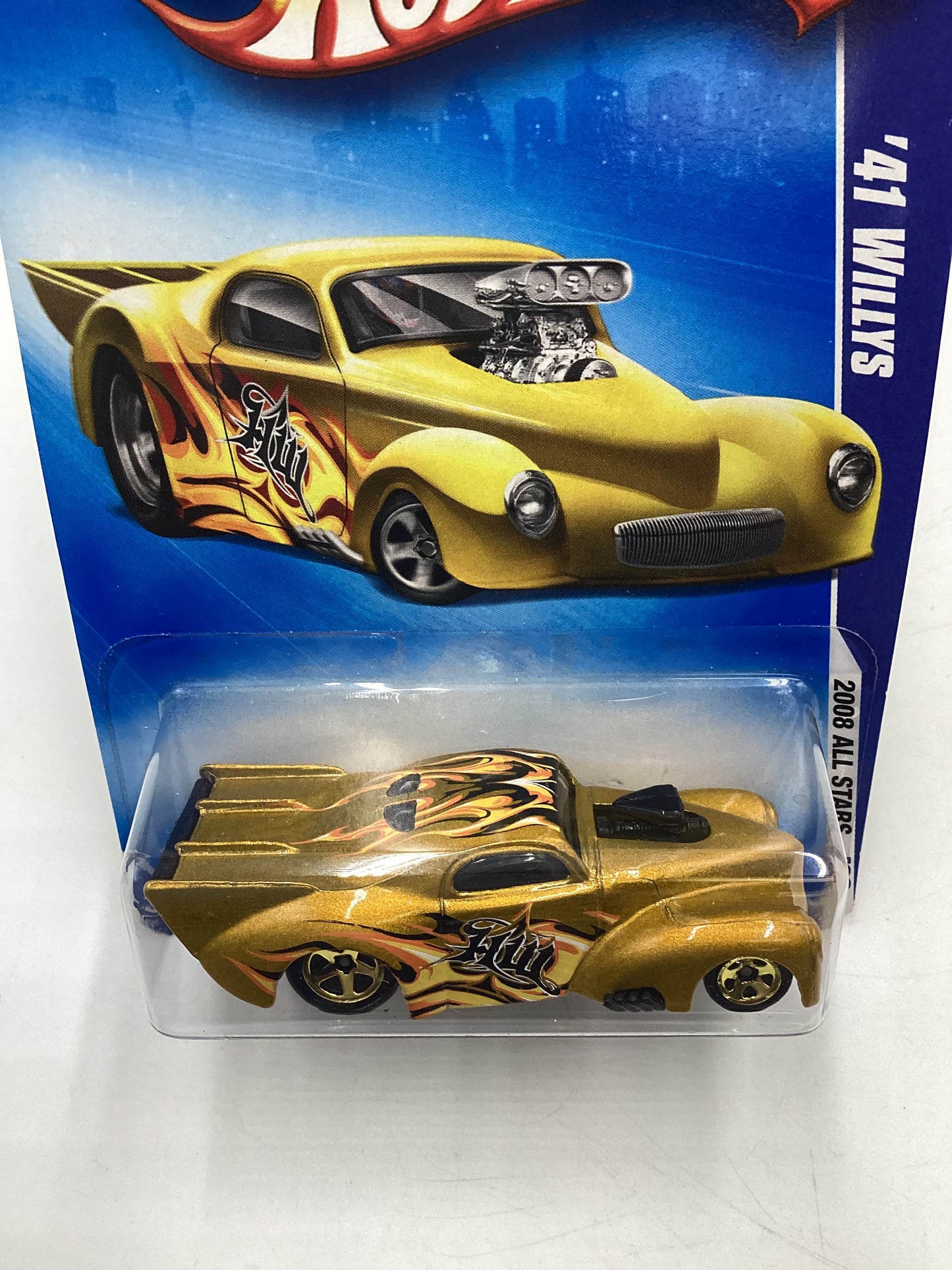 2008 Hot Wheels All Stars #61 41 Willy’s Gold