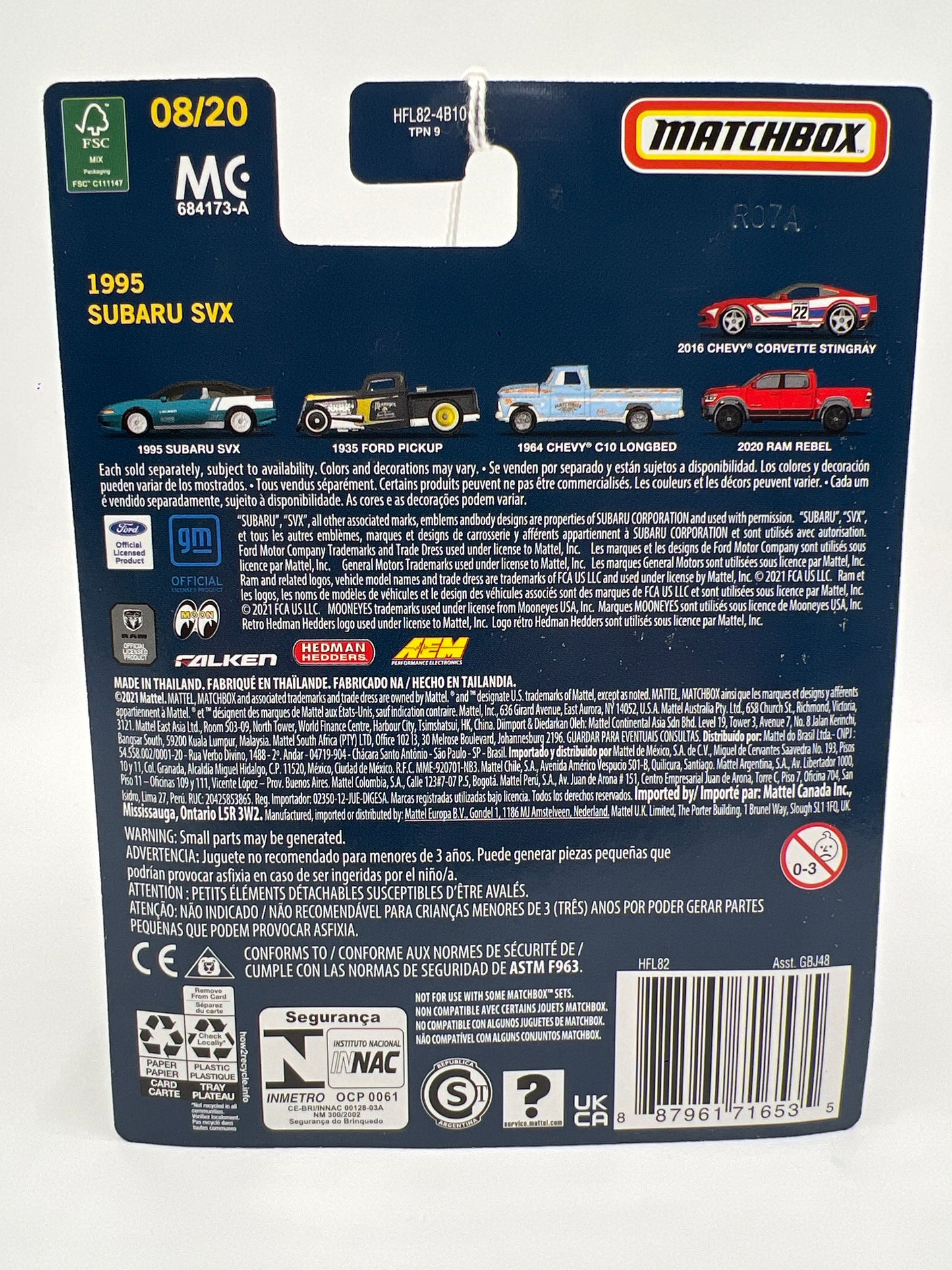 Matchbox Collectors #8 1995 Subaru SVX Teal 170i