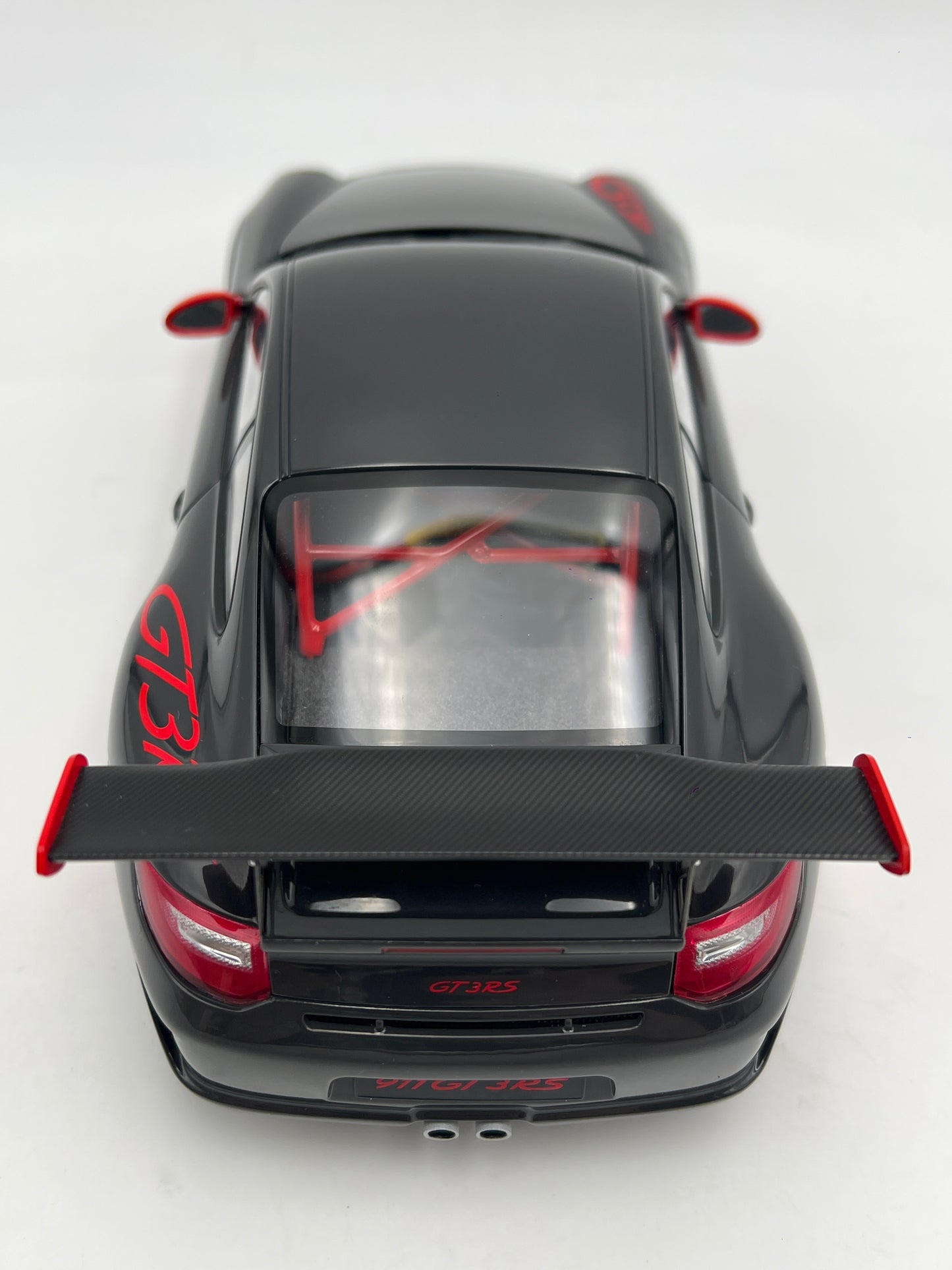 Rare AutoArt 1:18 Scale Porsche 911 997 GT3 RS 3.8 Gray/Red Loose VHTF Exceptional Detail