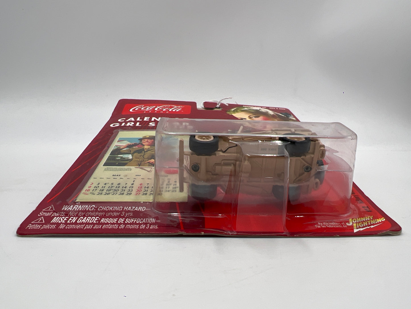 Johnny Lightning Coca Cola Calendar Girl Series #12 Military Willys Jeep
