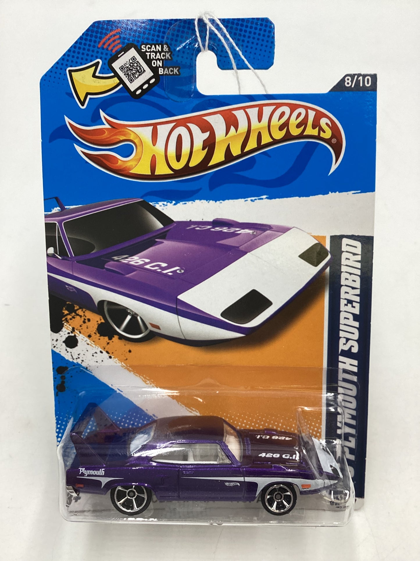 2012 Hot Wheels Muscle Mania #88 70 Plymouth Superbird Purple  41A