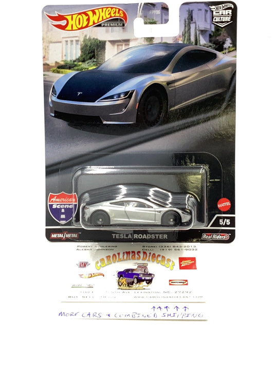 Hot wheels American Scene 5/5 Tesla Roadster 244O