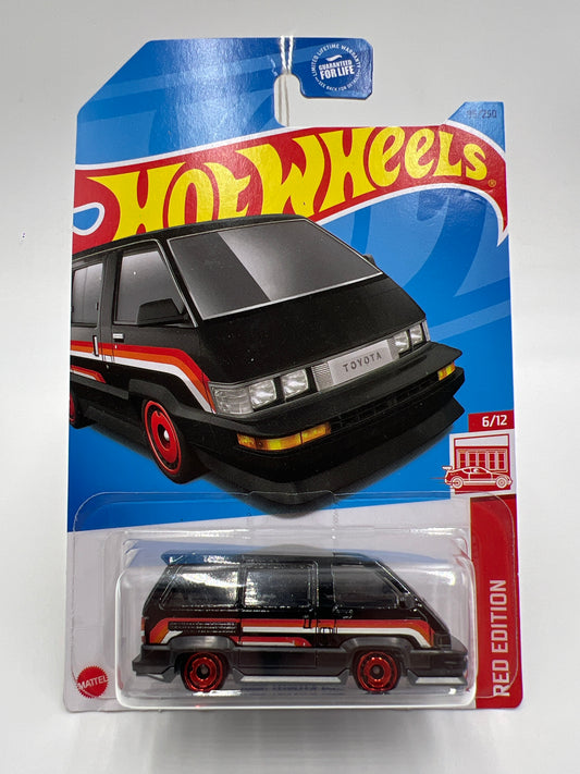 2023 Hot Wheels Target Exclusive Red Edition #95 1986 Toyota Van Black 145G