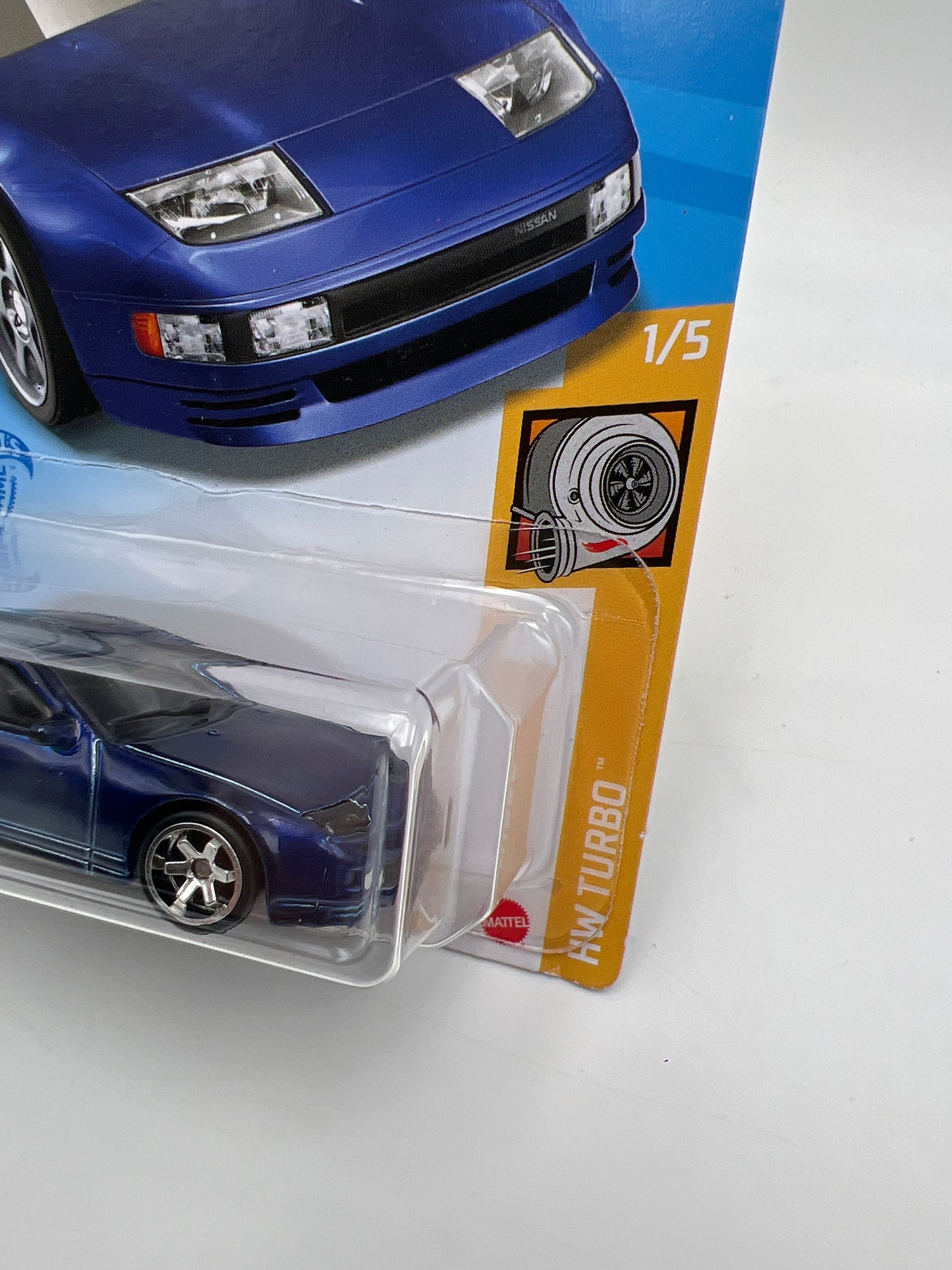 2021 Hot Wheels Super Treasure Hunt #23 Nissan 300ZX Twin Turbo Blue W/Protector