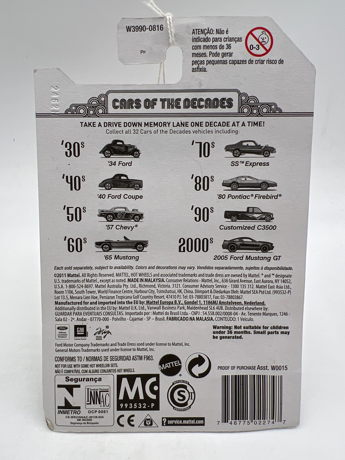 Hot Wheels Cars of the Decades The 40s #8 40 Ford Coupe 163D