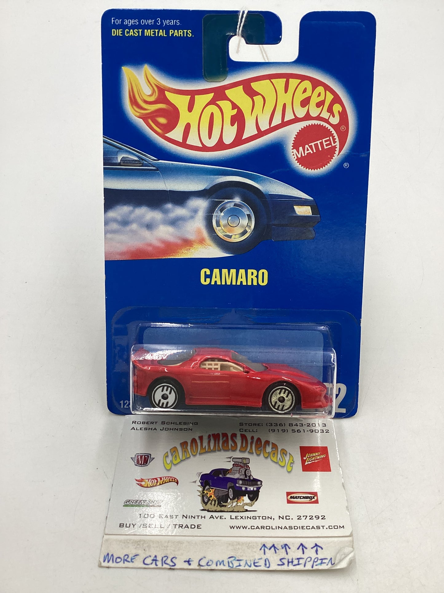 Hot Wheels Blue Card Collector No. 262 Red Camaro 240E