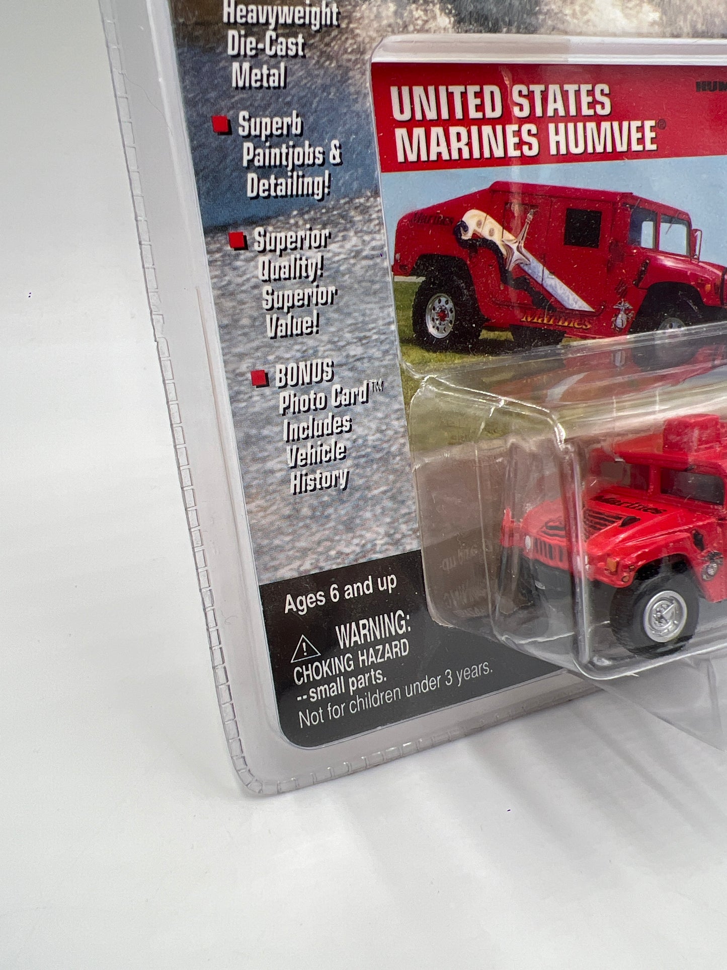 Johnny Lightning Hummer Series United States Marines Humvee Red 221H