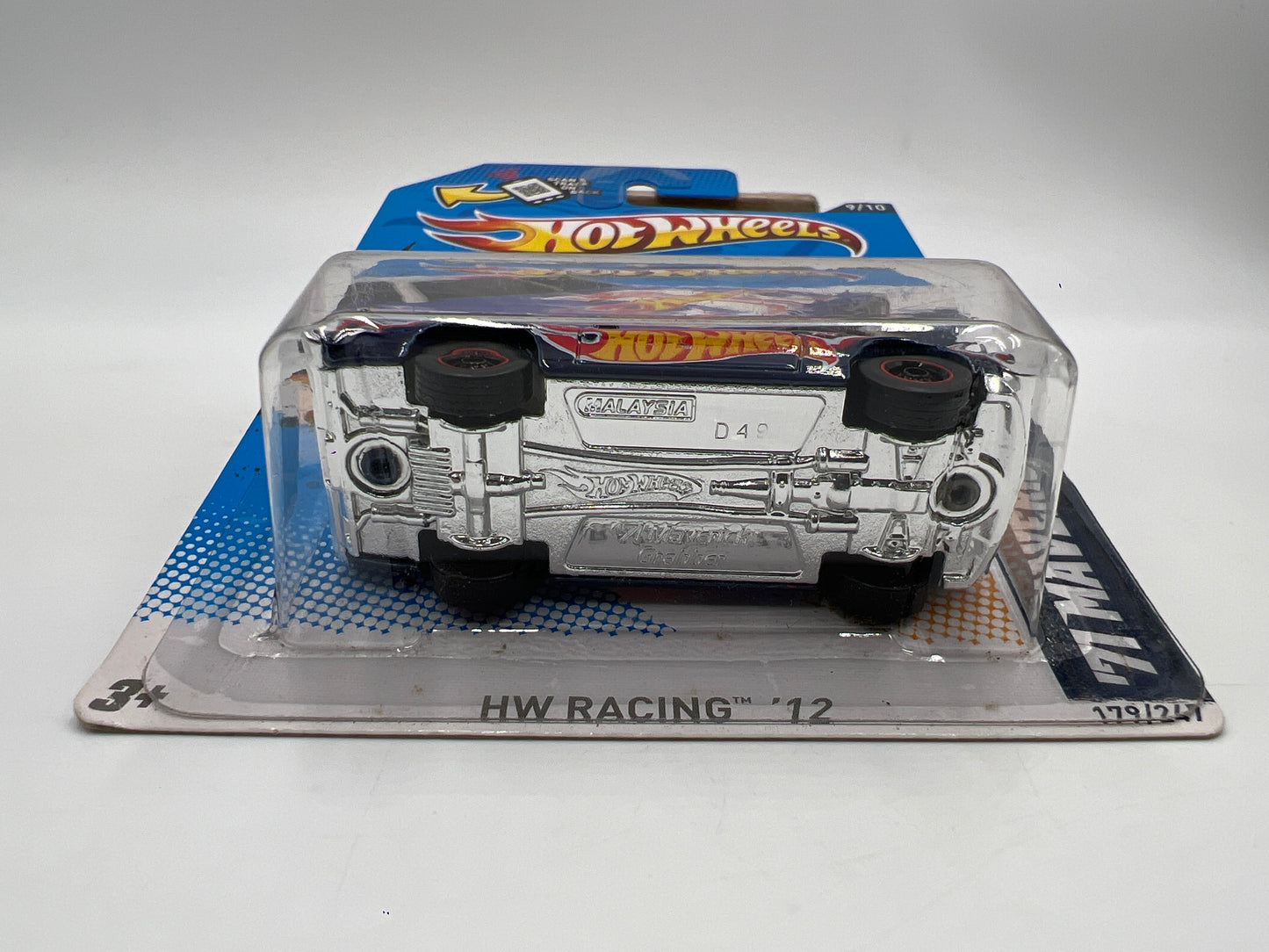 2012 Hot Wheels Super Treasure Hunt #179 71 Maverick Grabber Blue W/Protector