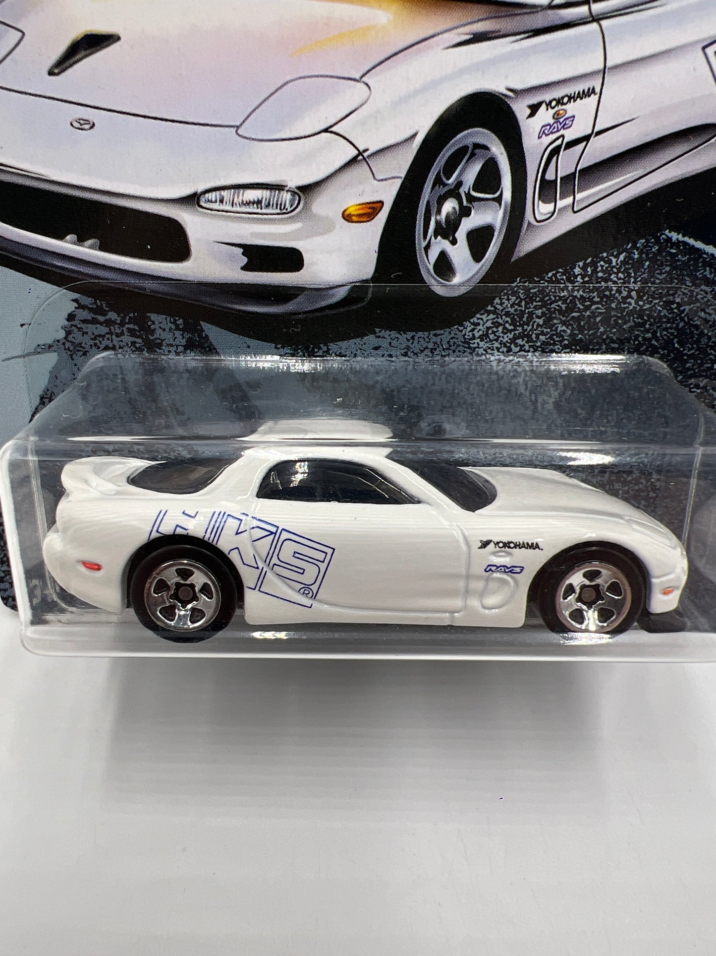Hot Wheels Fast and Furious #2 95 Mazda RX-7 White 74B