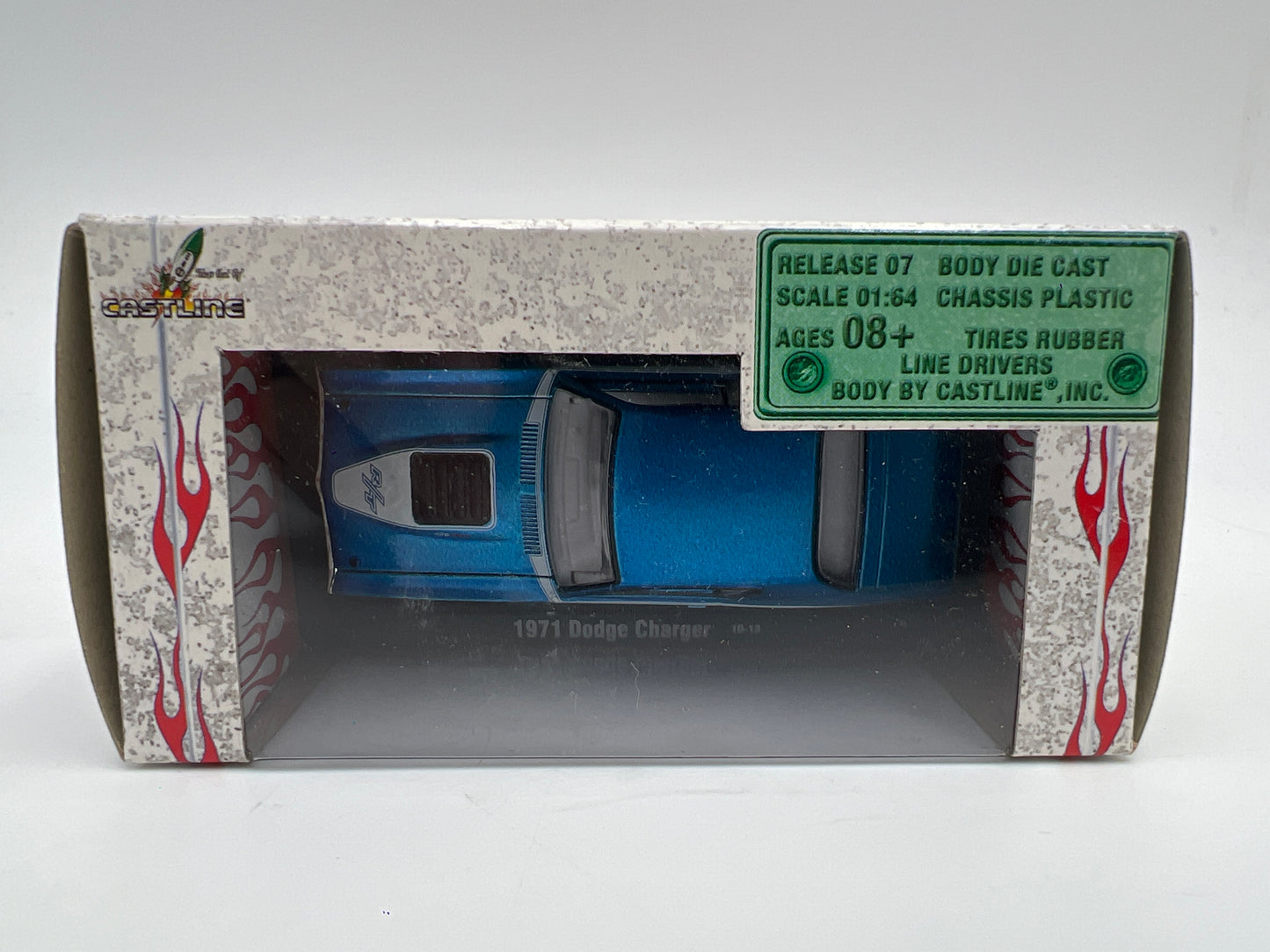 M2 Machines 10-13 Auto Drivers 1971 Dodge Charger Blue