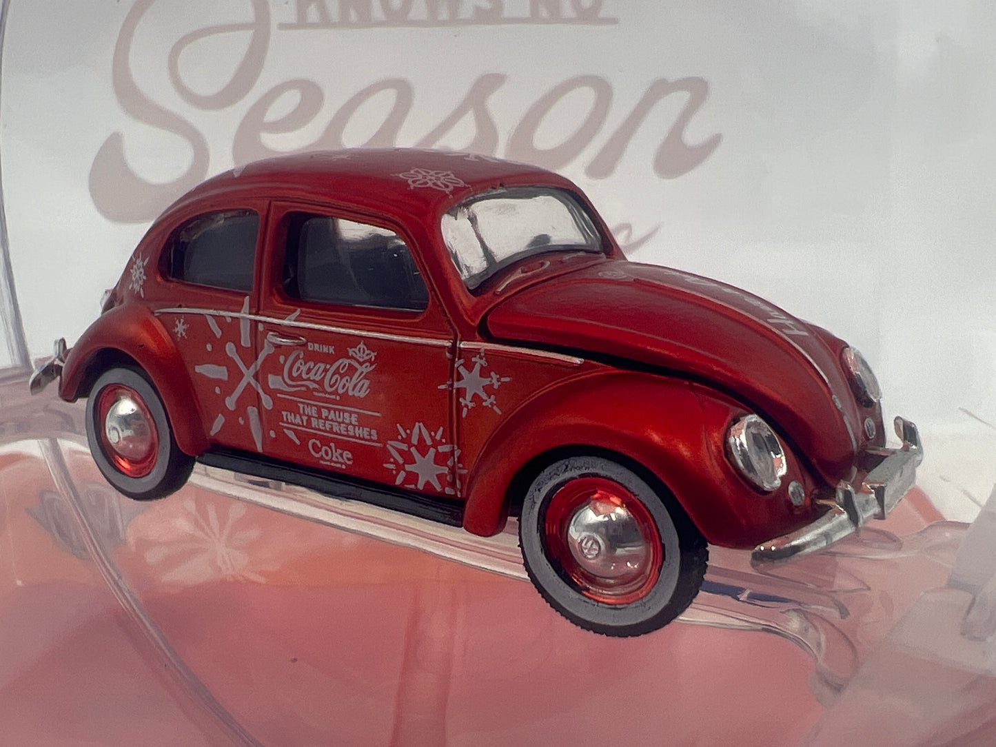 2025 M2 Machines Coca Cola Holiday Christmas Ornaments 1953 Volkswagen Beetle Orange