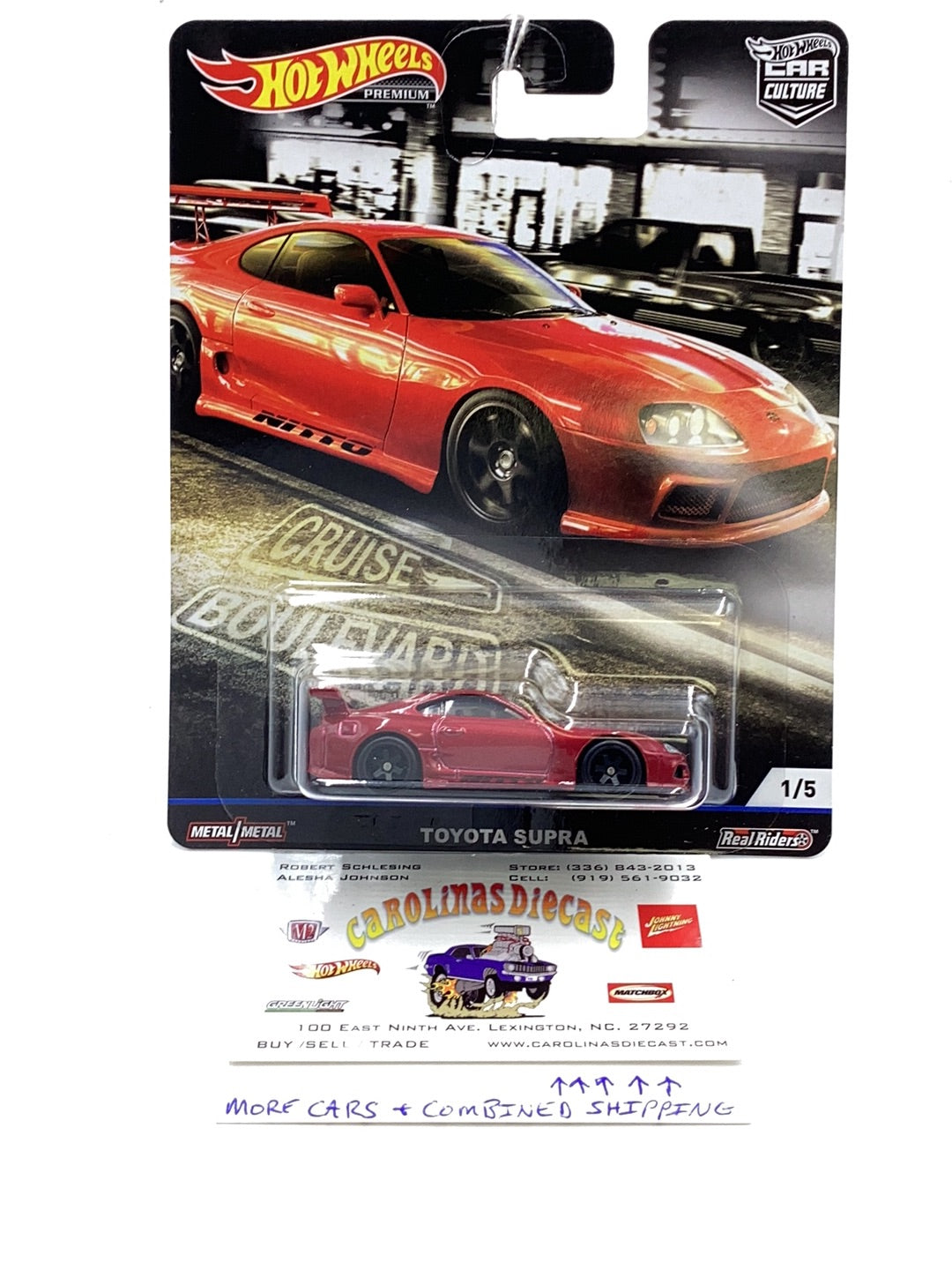 Hot Wheels Cruise boulevard Toyota Supra 1/5 with protector