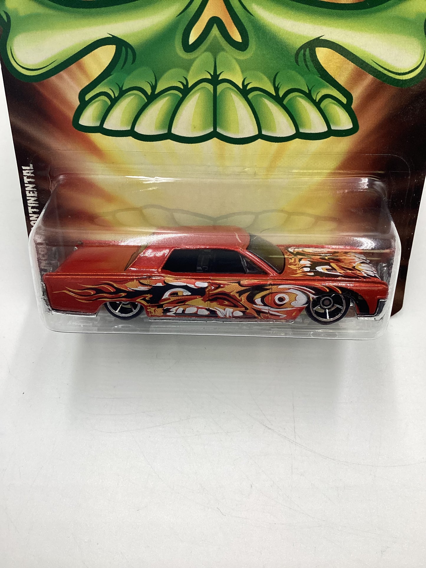 2008 Hot Wheels Fright Cars 64 Lincoln Continental Orange