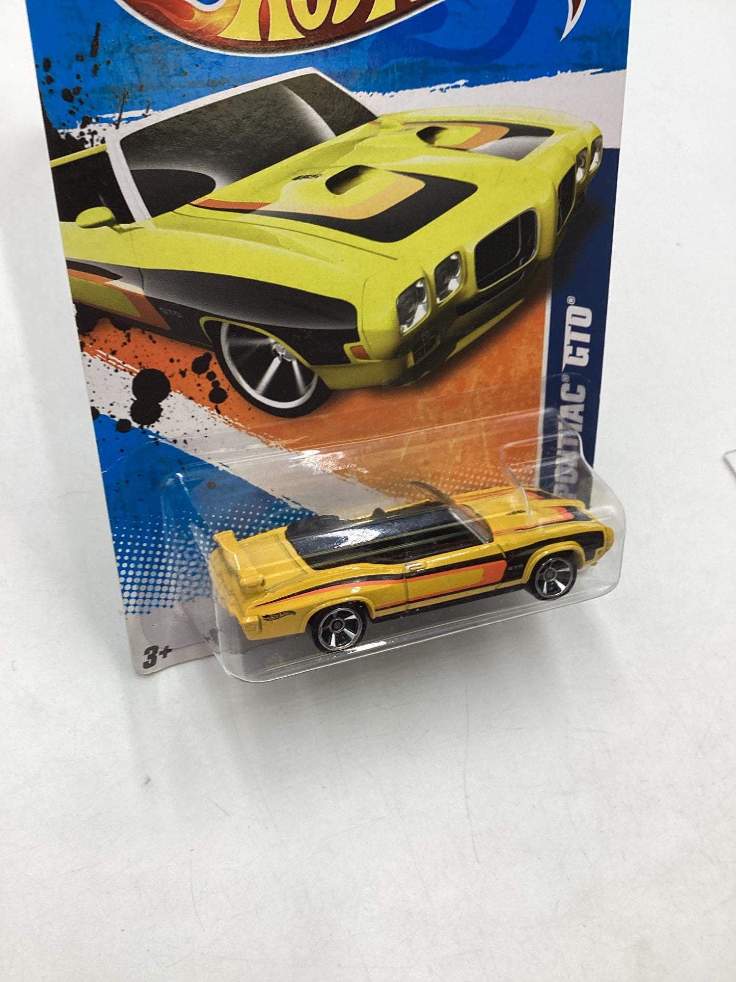 2011 Hot Wheels #105 70 Pontiac GTO Yellow 47i