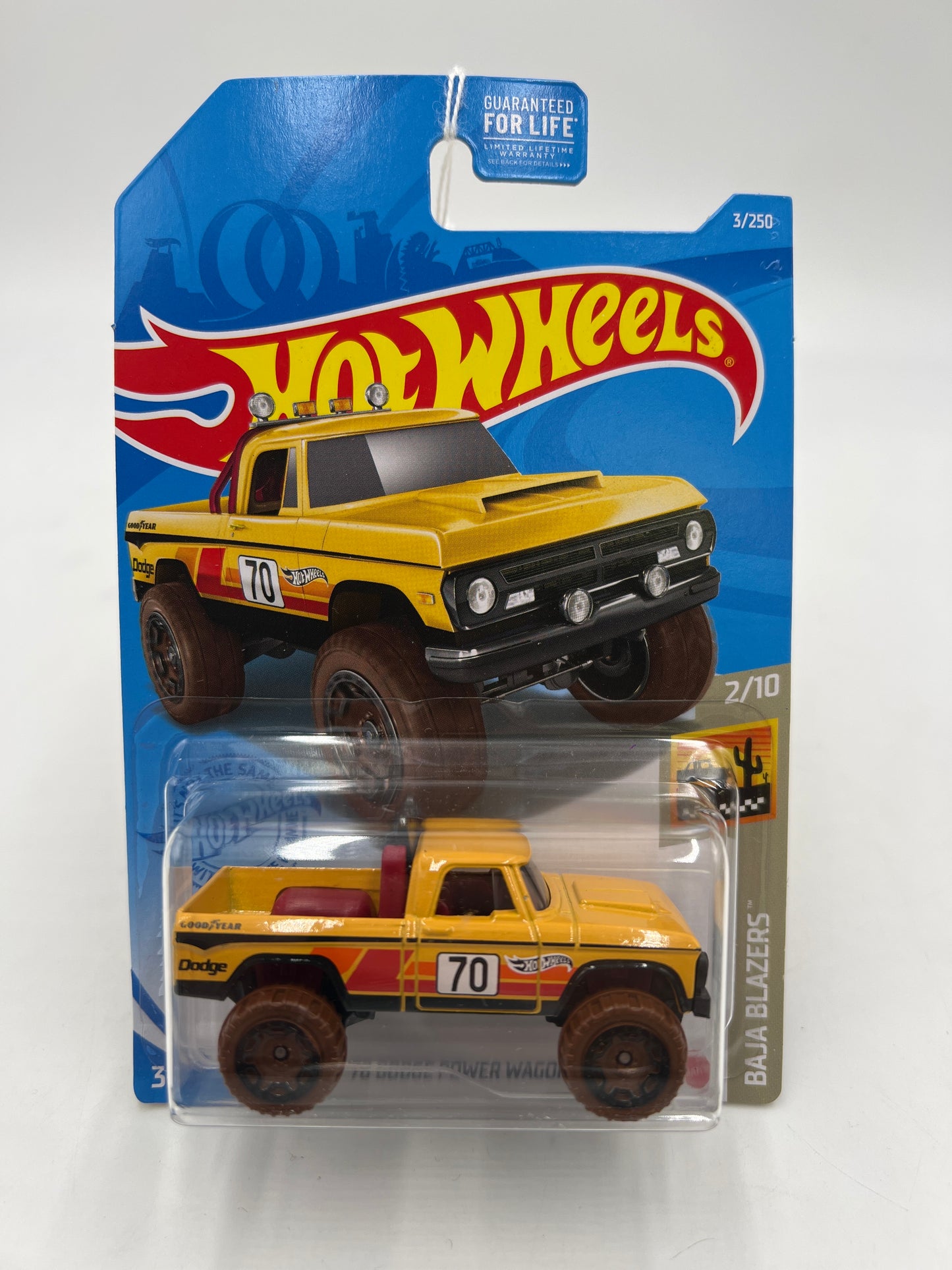 2021 Hot Wheels Baja Blazers #3 70 Dodge Power Wagon Yellow 36A