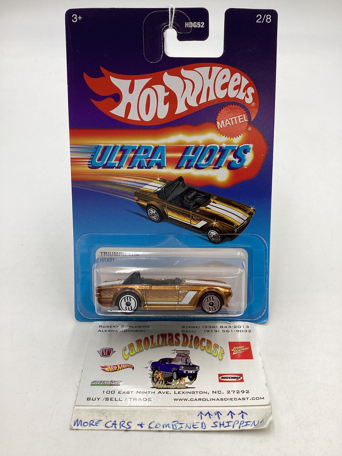 2024 Hot wheels Target Ultra Hots #2 Triumph TR6 Gold 156H