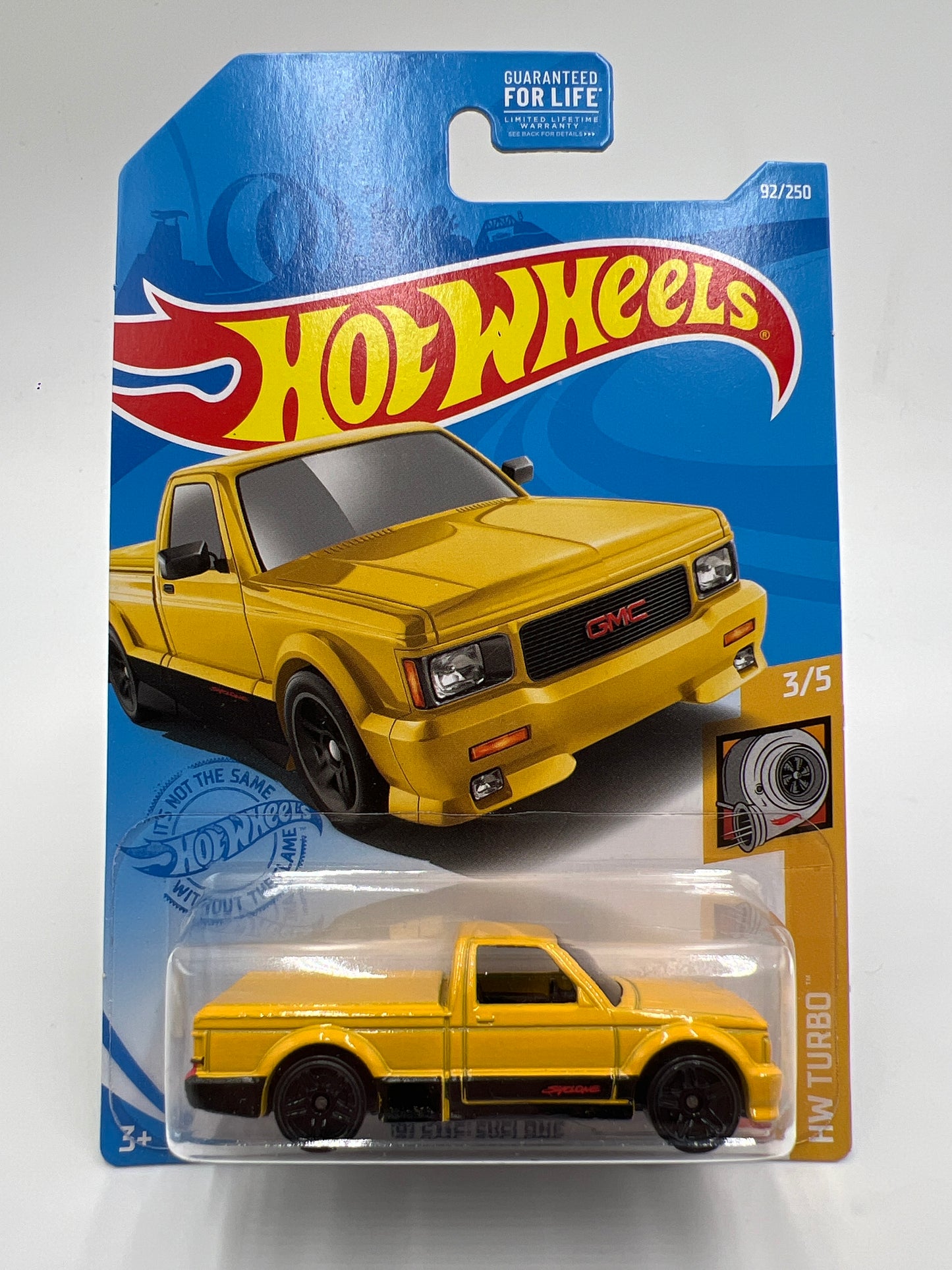 2021 Hot Wheels Kroger Exclusive #92 91 GMC Syclone Yellow W/Protector