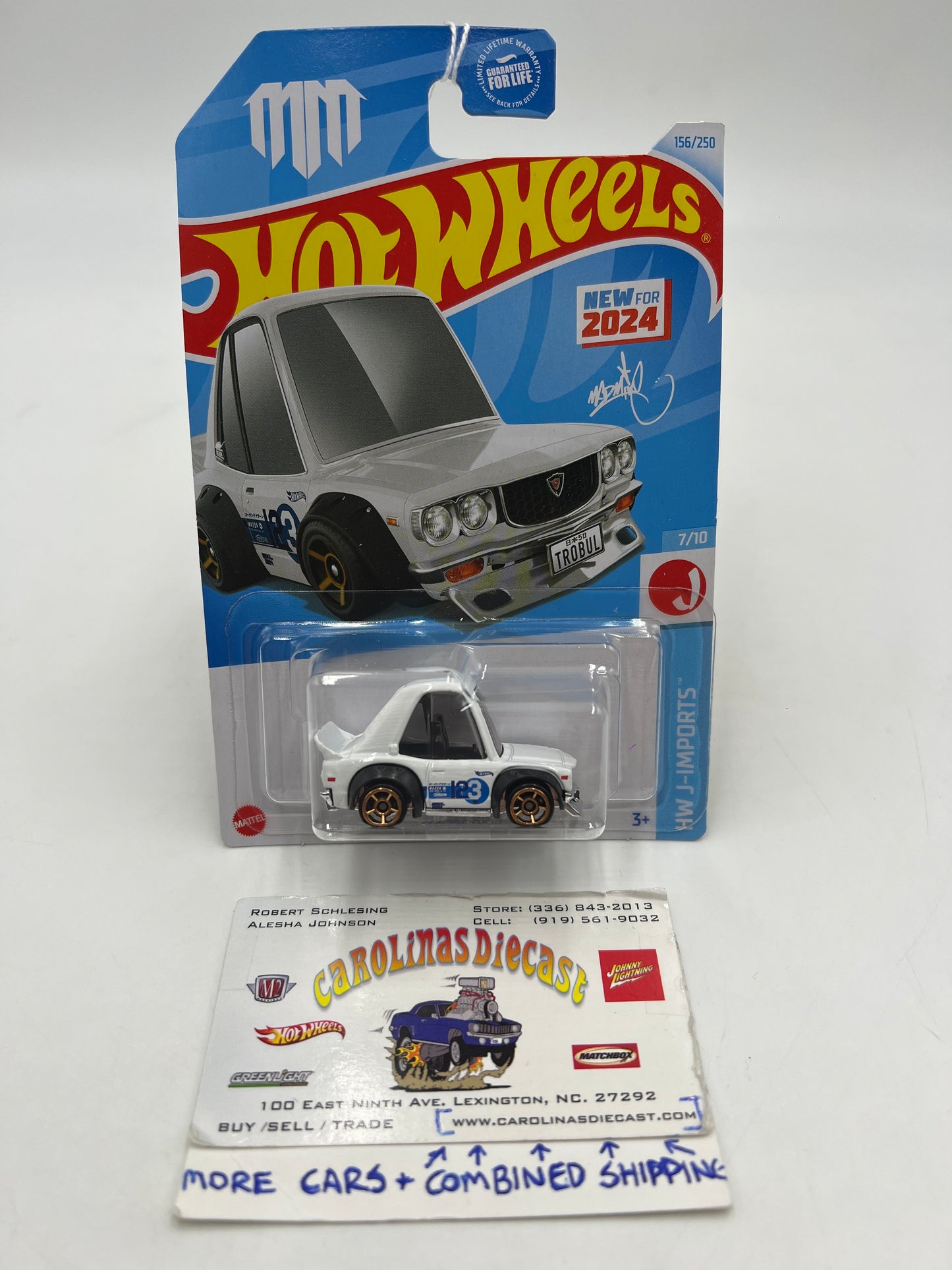 2024 Hot Wheels N Case #156 Mazda RX-3 White