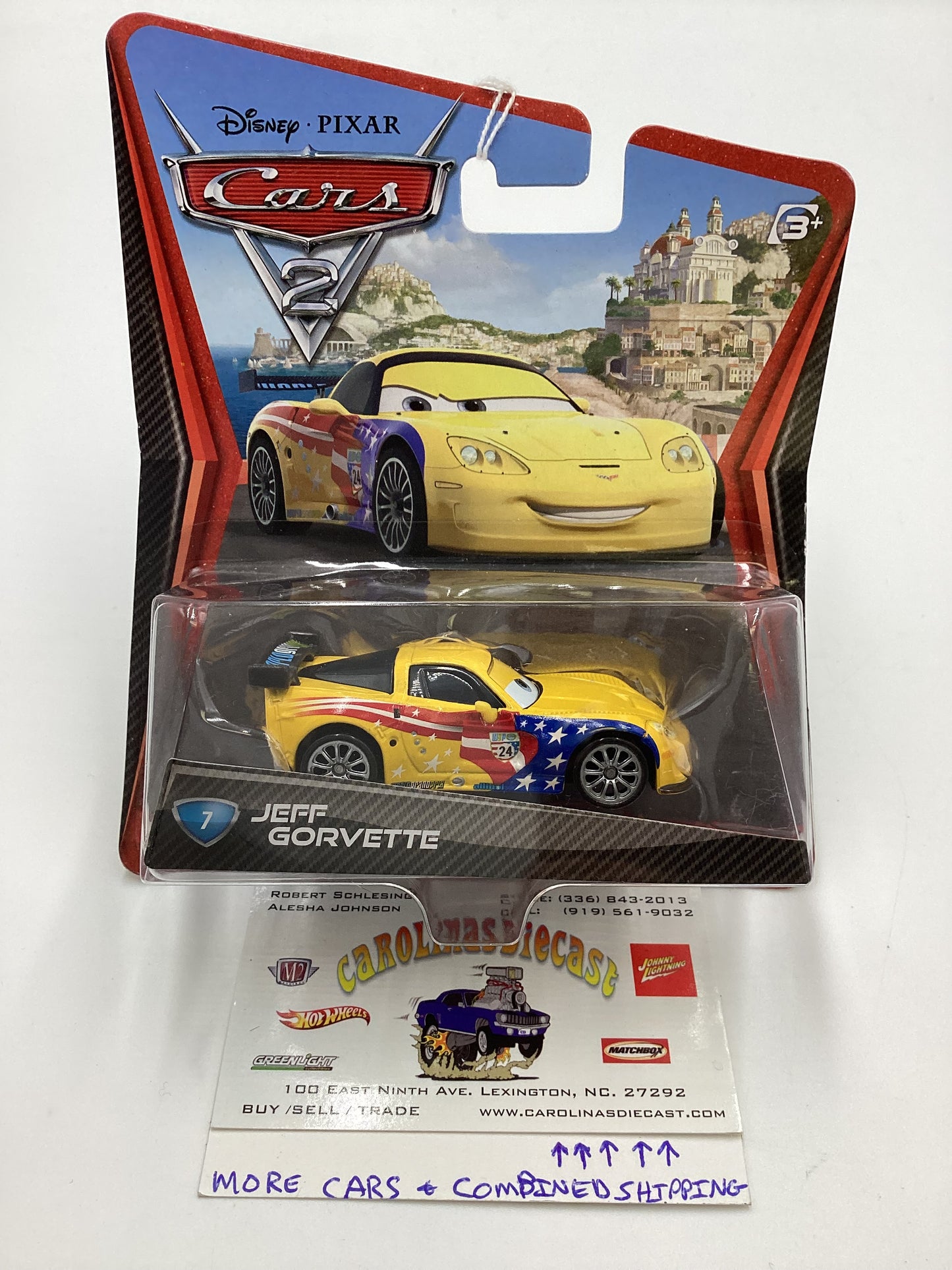 Disney Pixar Cars 2 #1 Jeff  Gorvette 137F
