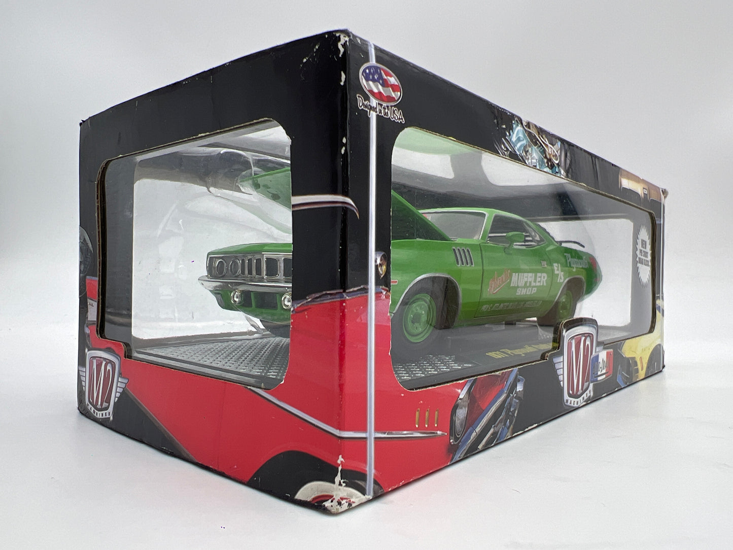M2 Machines 1/24 10-16 Auto Drags 1971 Plymouth Cuda 440 Green VHTF