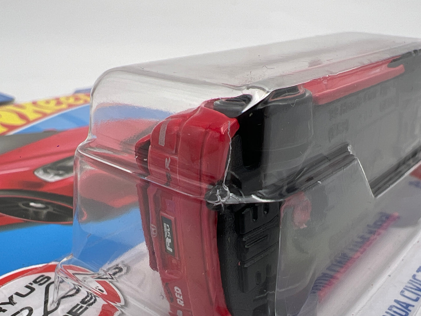 2022 Hot Wheels Target Red Edition #125 99 Honda Civic Type R EK9 W/Protector Cracked Blister