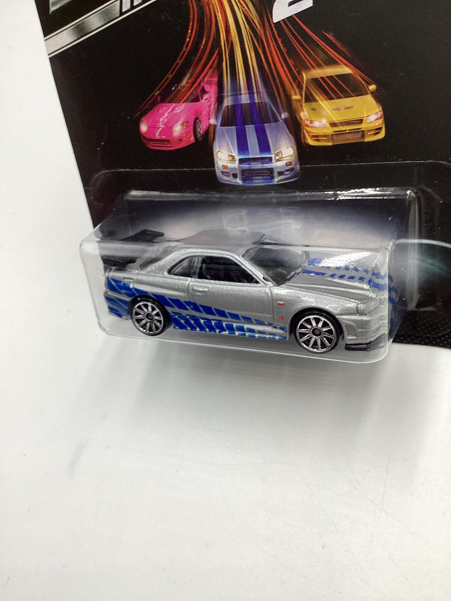 2013 Hot Wheels Fast and Furious #3 Nissan Skyline GT-R R34 Silver