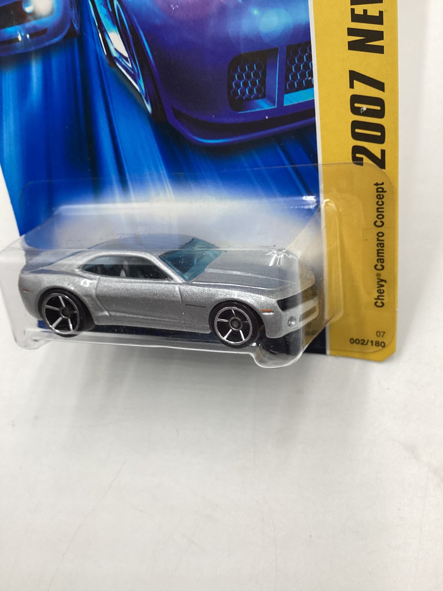 2007 Hot wheels New Models #002 Chevy Camaro Concept Silver 17G