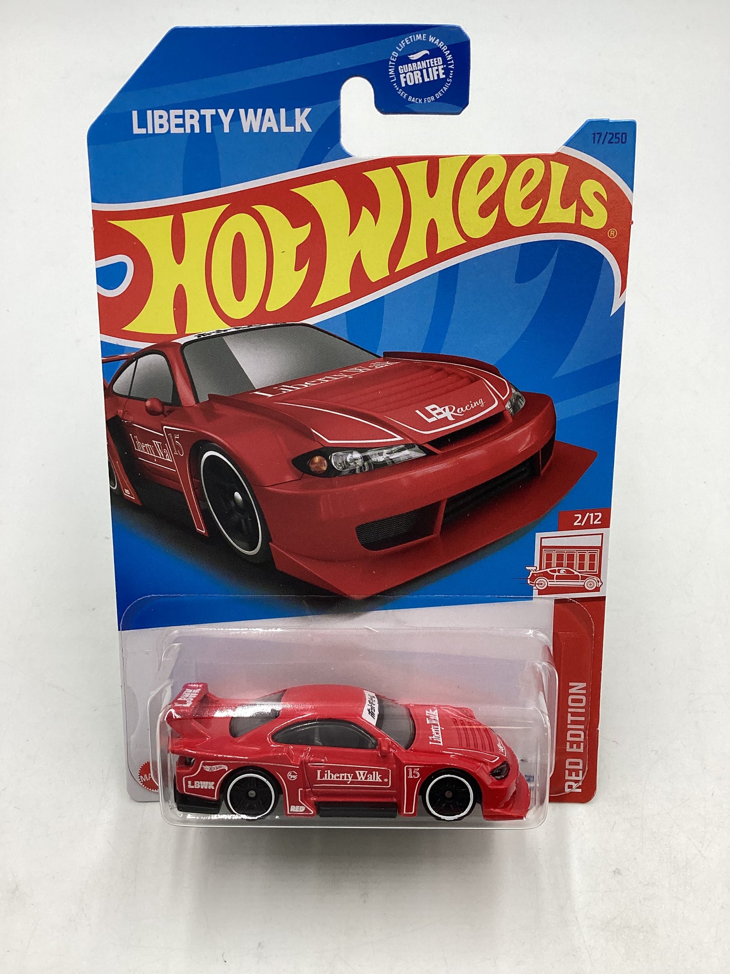 2023 Hot Wheels Red Edition #17 LB Super Silhouette Nissan Silvia with protector